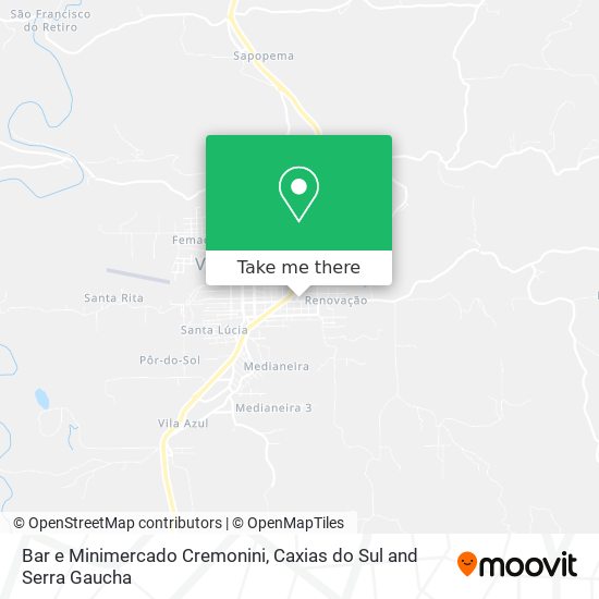 Bar e Minimercado Cremonini map