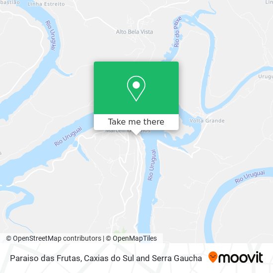 Paraiso das Frutas map