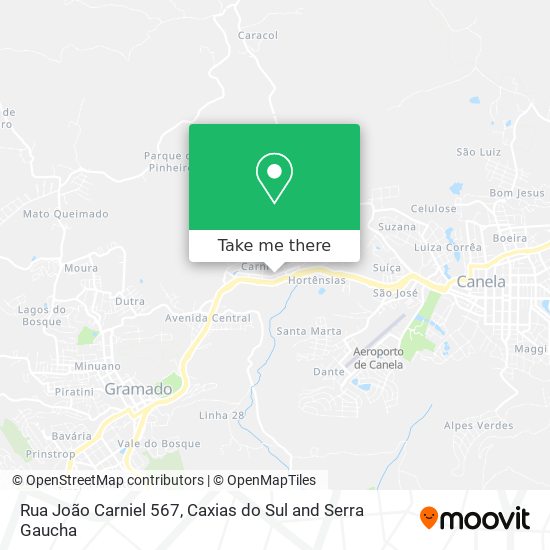 Rua João Carniel 567 map