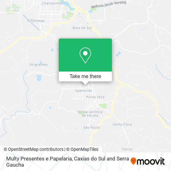 Multy Presentes e Papelaria map
