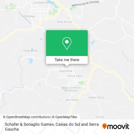 Schafer & Sonaglio Games map