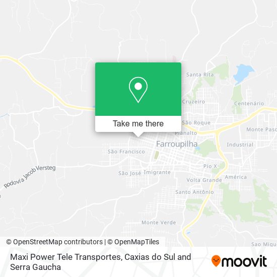 Maxi Power Tele Transportes map