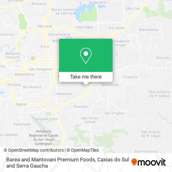 Mapa Barea and Mantovani Premium Foods