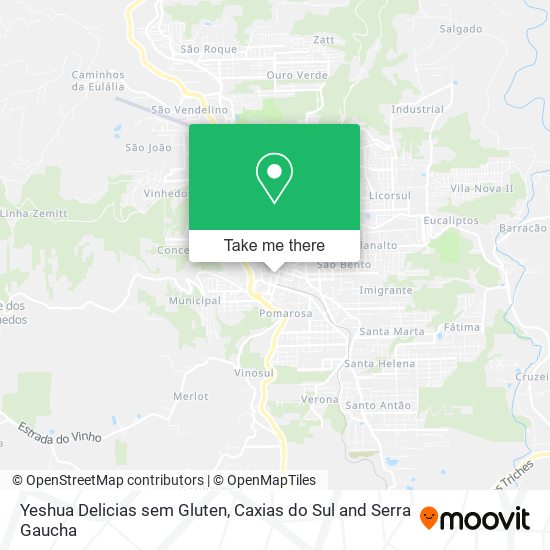 Yeshua Delicias sem Gluten map