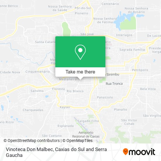 Vinoteca Don Malbec map