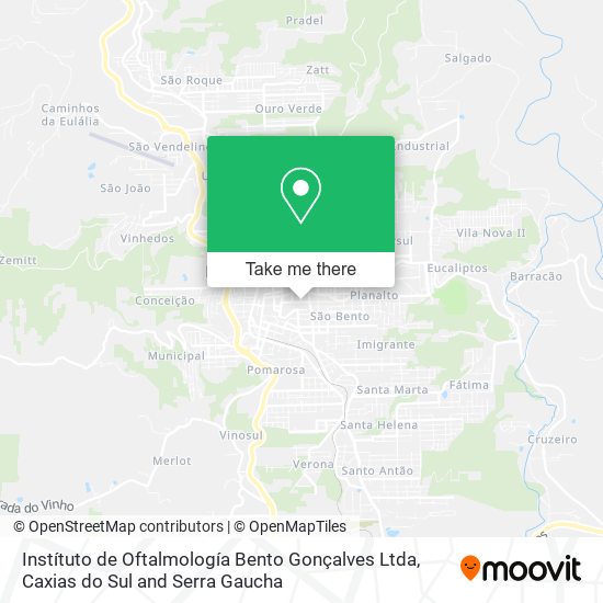 Instítuto de Oftalmología Bento Gonçalves Ltda map