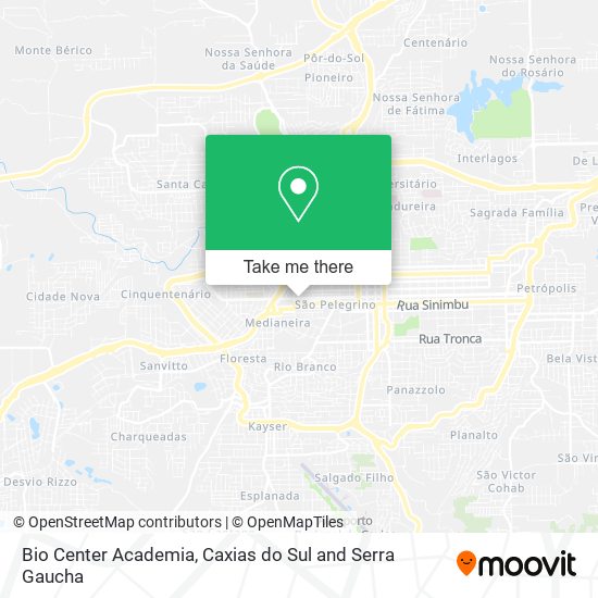 Mapa Bio Center Academia