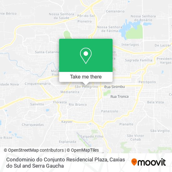 Mapa Condominio do Conjunto Residencial Plaza