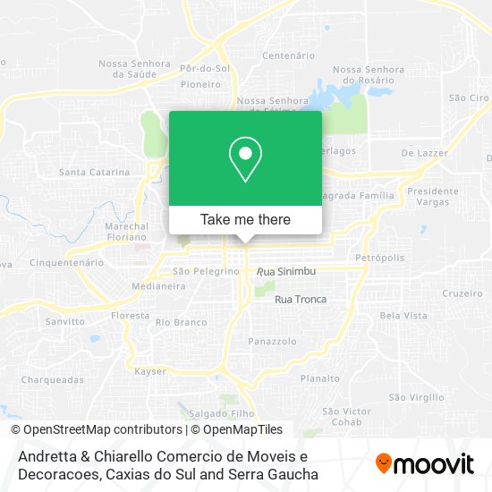 Andretta & Chiarello Comercio de Moveis e Decoracoes map