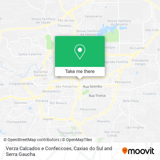 Verza Calcados e Confeccoes map