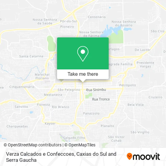 Verza Calcados e Confeccoes map