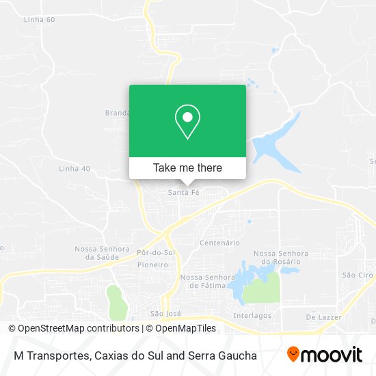 M Transportes map