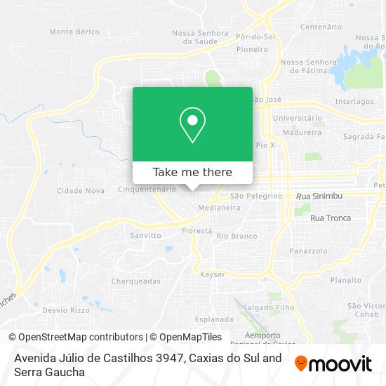 Avenida Júlio de Castilhos 3947 map