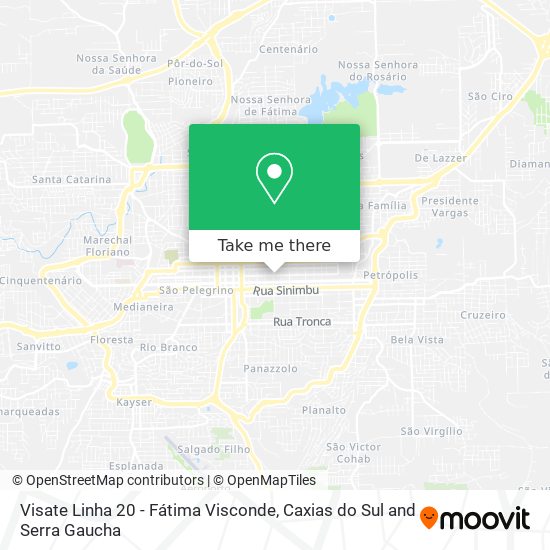 Visate Linha 20 - Fátima Visconde map