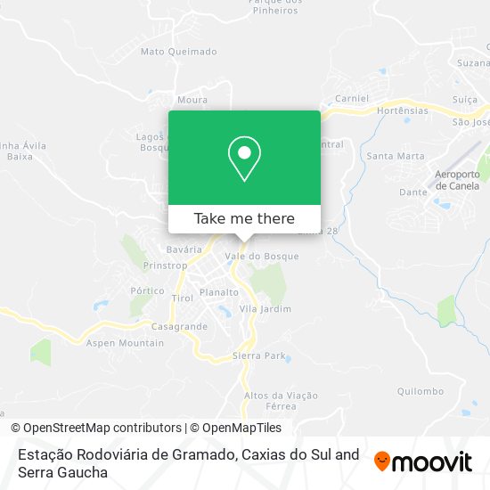 Estação Rodoviária de Gramado map