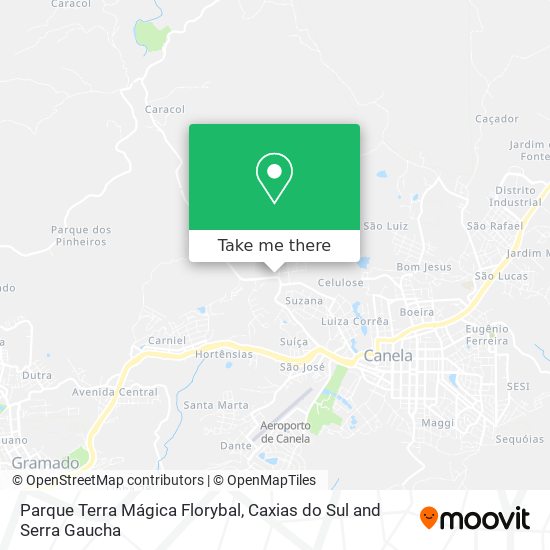 Parque Terra Mágica Florybal map