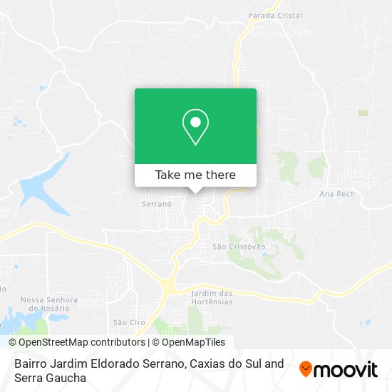 Bairro Jardim Eldorado Serrano map