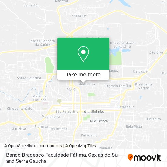 Banco Bradesco Faculdade Fátima map