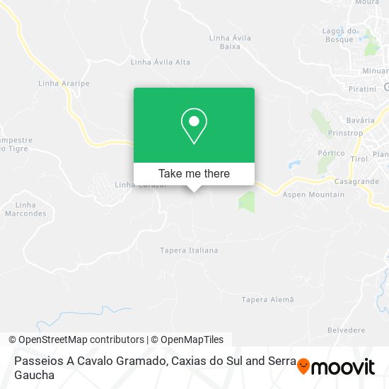 Passeios A Cavalo Gramado map