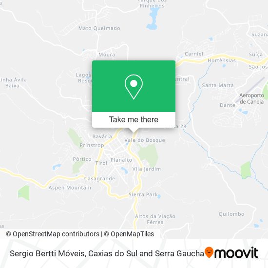 Sergio Bertti Móveis map