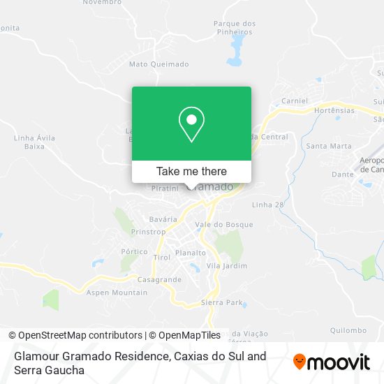 Glamour Gramado Residence map