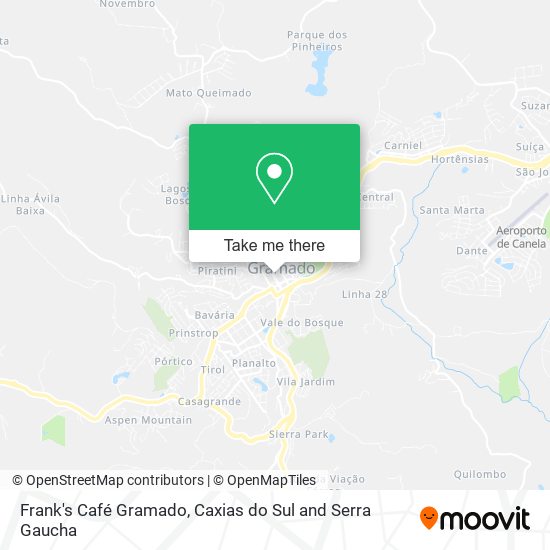 Frank's Café Gramado map