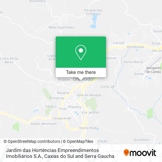 Jardim das Hortências Empreendimentos Imobiliários S.A. map