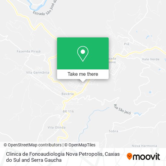Clinica de Fonoaudiologia Nova Petropolis map