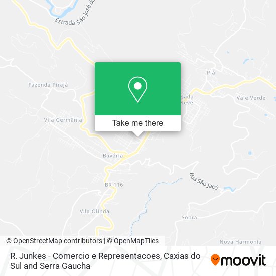R. Junkes - Comercio e Representacoes map