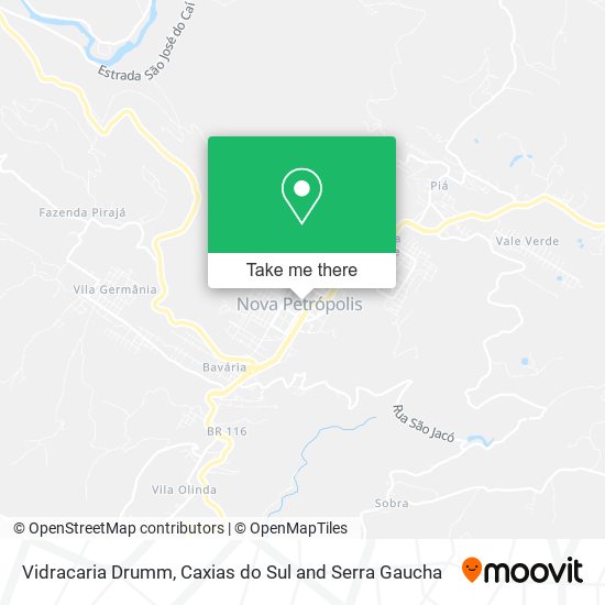 Vidracaria Drumm map