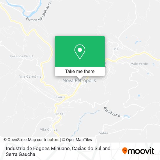 Industria de Fogoes Minuano map