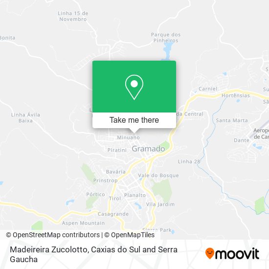 Madeireira Zucolotto map