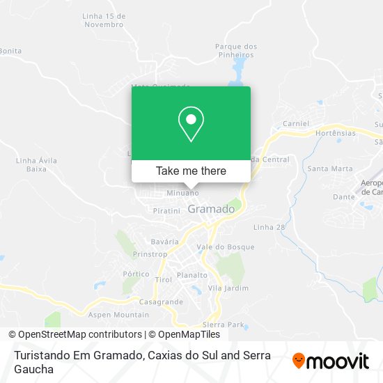 Turistando Em Gramado map