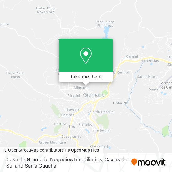 Casa de Gramado Negócios Imobiliários map