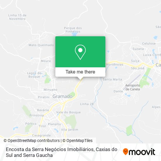 Encosta da Serra Negócios Imobiliários map
