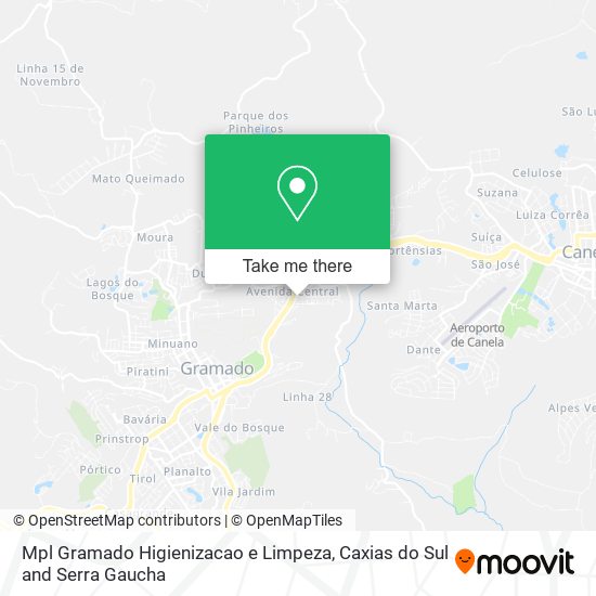 Mapa Mpl Gramado Higienizacao e Limpeza