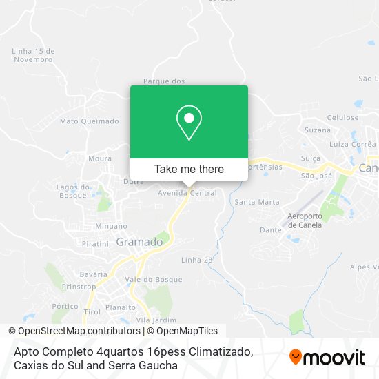 Apto Completo 4quartos 16pess Climatizado map