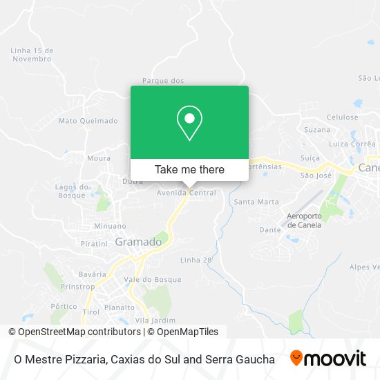 Mapa O Mestre Pizzaria