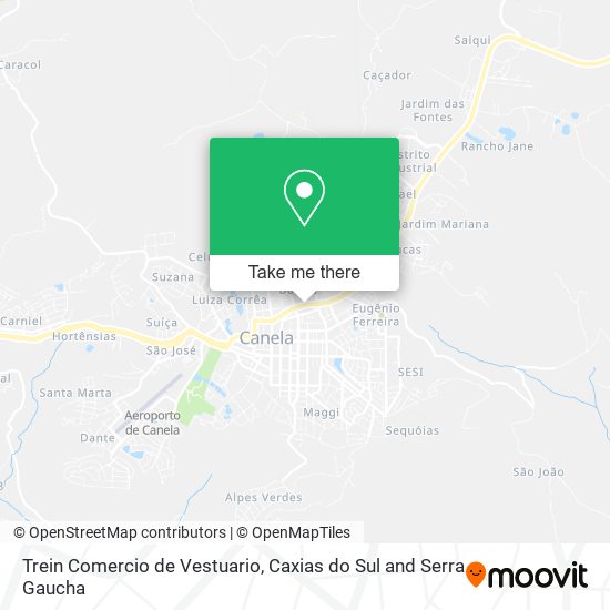 Trein Comercio de Vestuario map