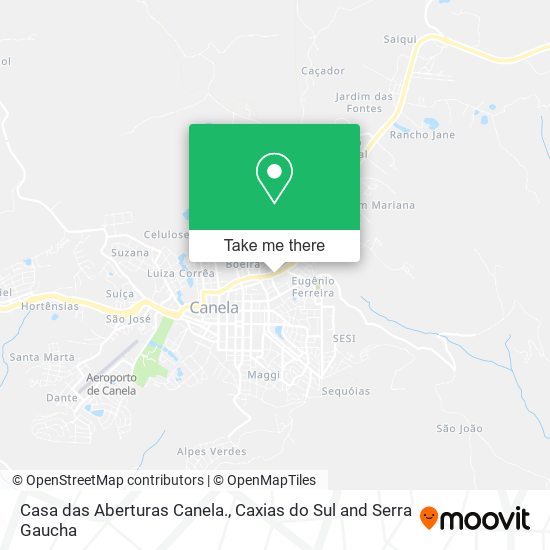 Casa das Aberturas Canela. map