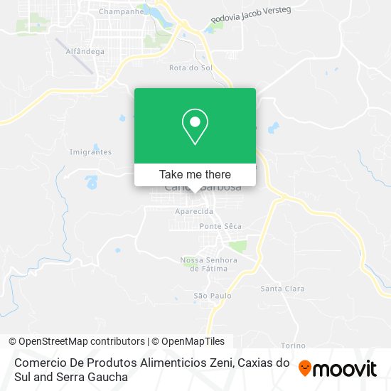 Comercio De Produtos Alimenticios Zeni map