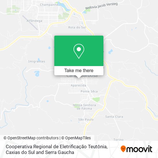Cooperativa Regional de Eletrificação Teutônia map