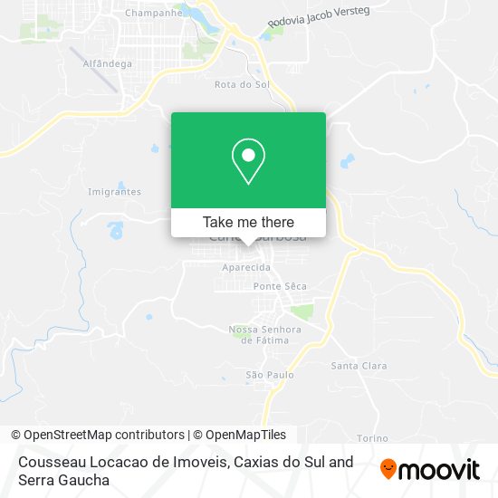 Cousseau Locacao de Imoveis map