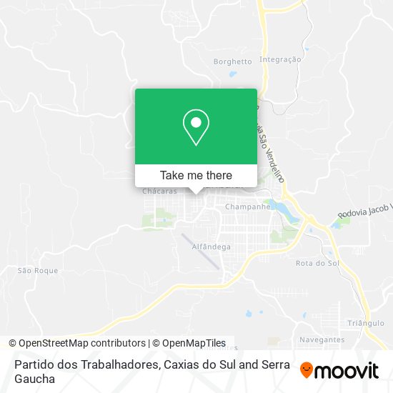 Partido dos Trabalhadores map