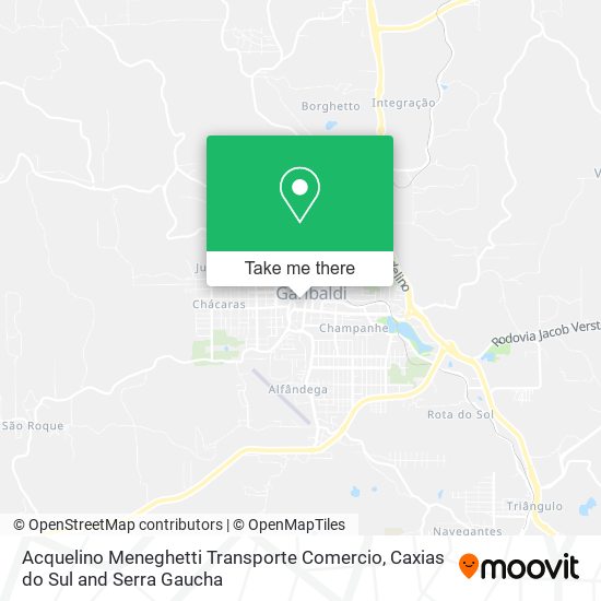 Acquelino Meneghetti Transporte Comercio map