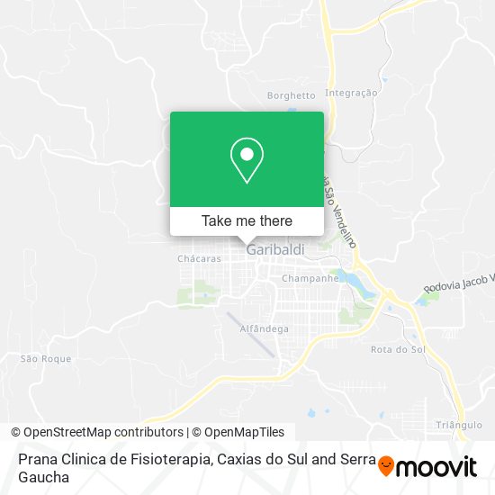 Prana Clinica de Fisioterapia map