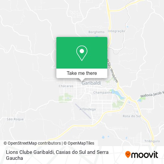 Mapa Lions Clube Garibaldi