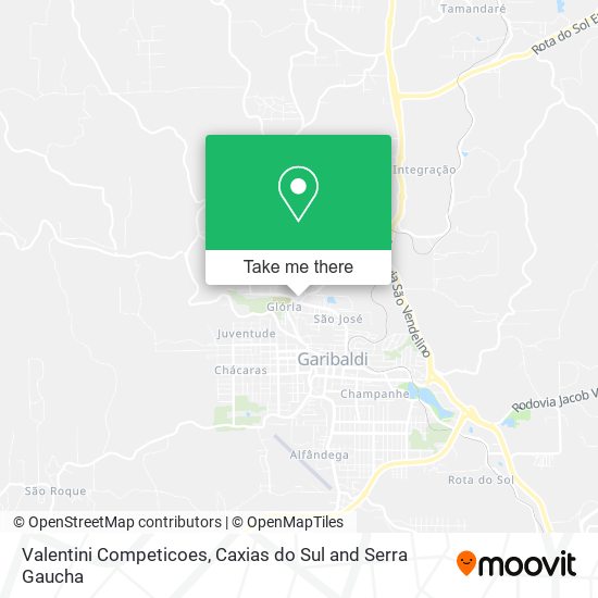Valentini Competicoes map