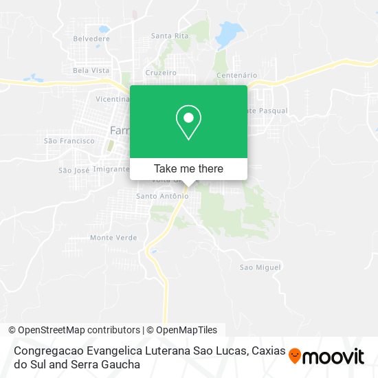 Mapa Congregacao Evangelica Luterana Sao Lucas