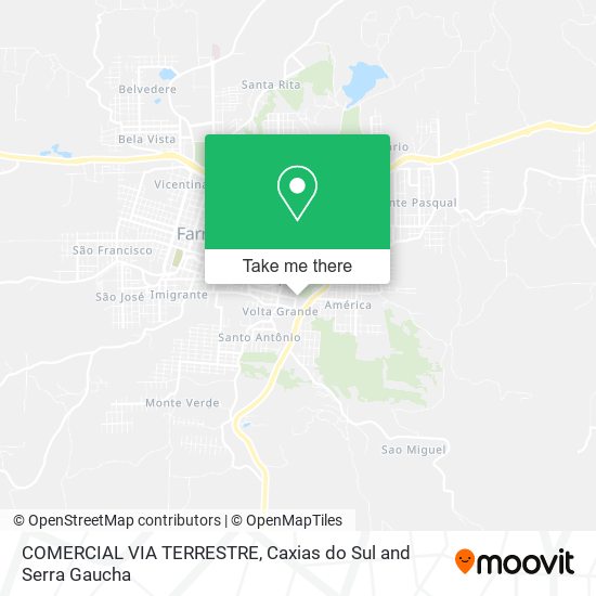 COMERCIAL VIA TERRESTRE map